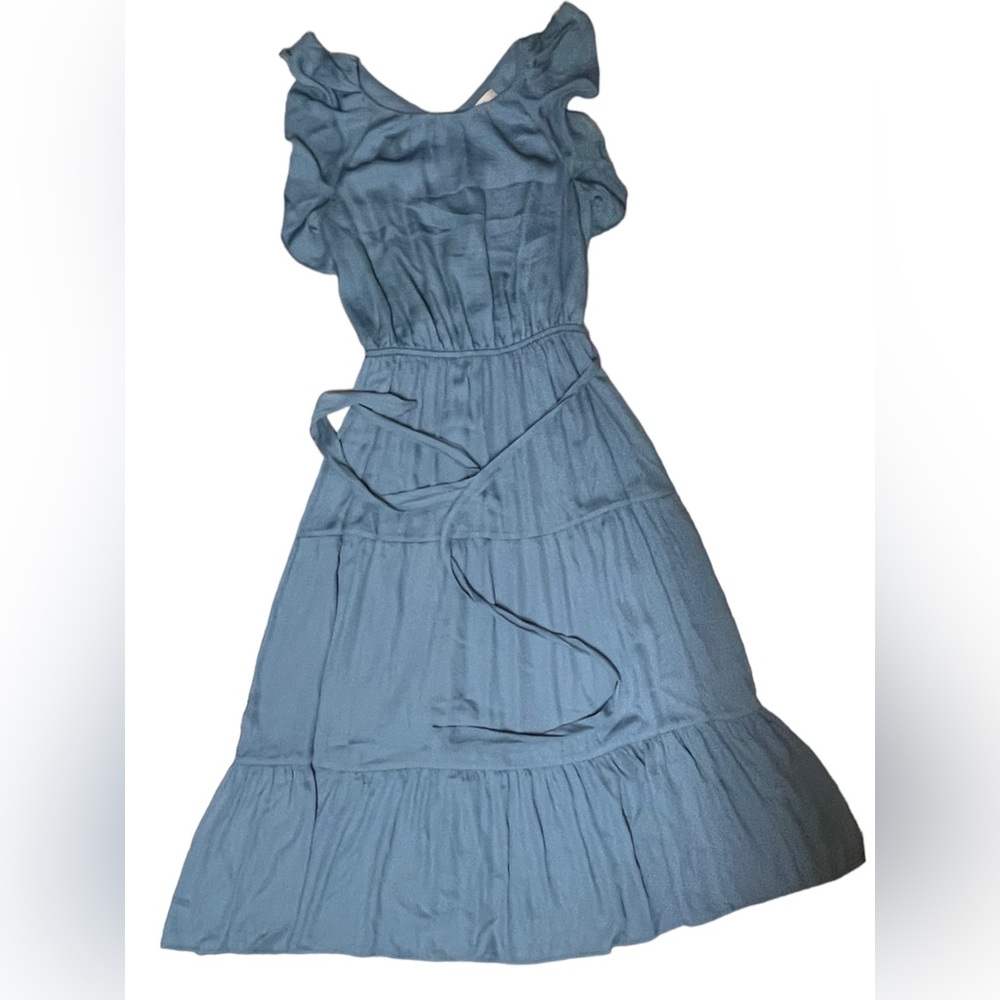 Loft Ruffle Tiered Midi Dress - Picture 4 of 12